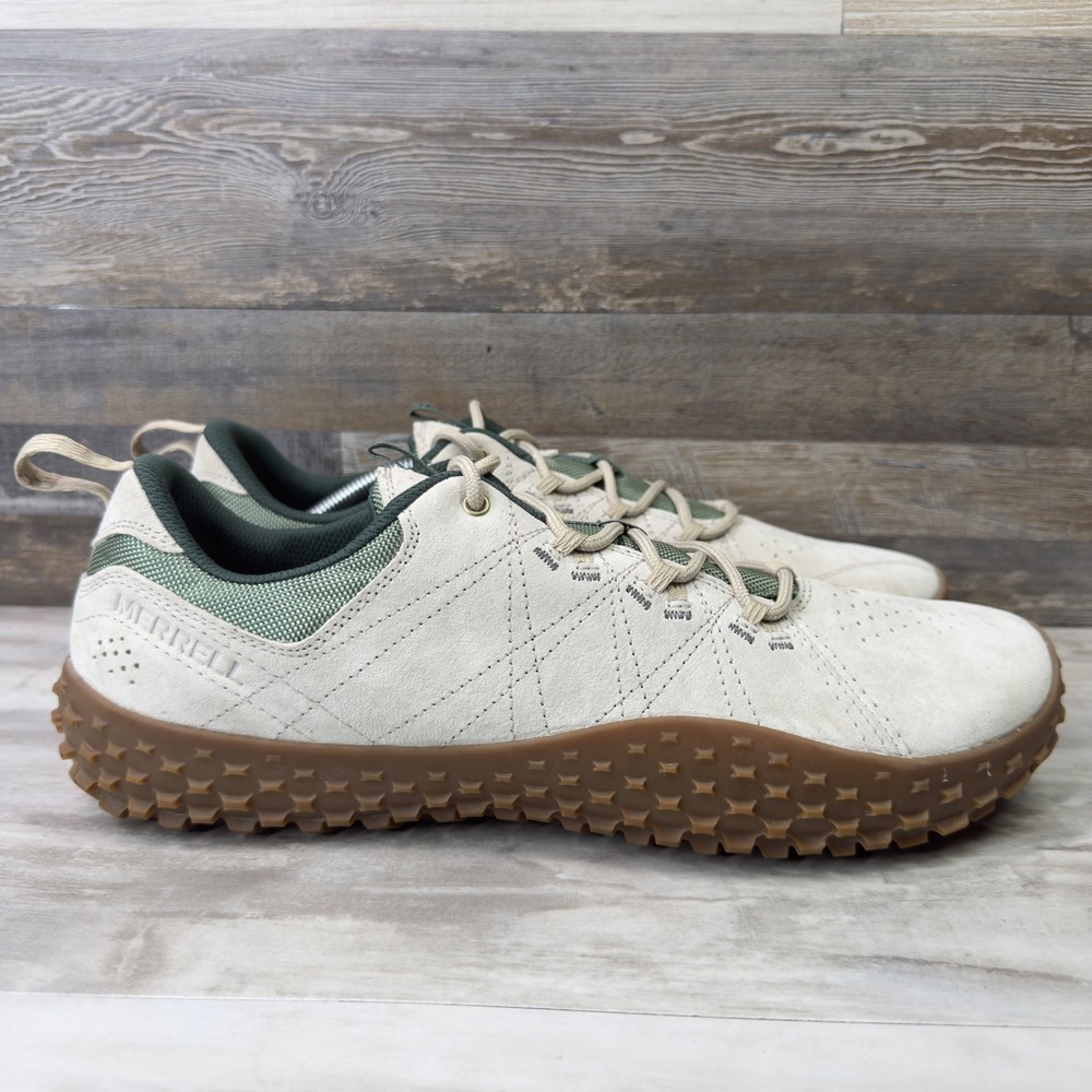 Merrell Wrapt Men's Size 13 Barefoot Trail Hiking Shoes J032959 White Green